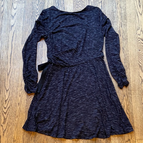 Anthropologie Black Faux Wrap “Talia” Dress - Picture 5 of 12